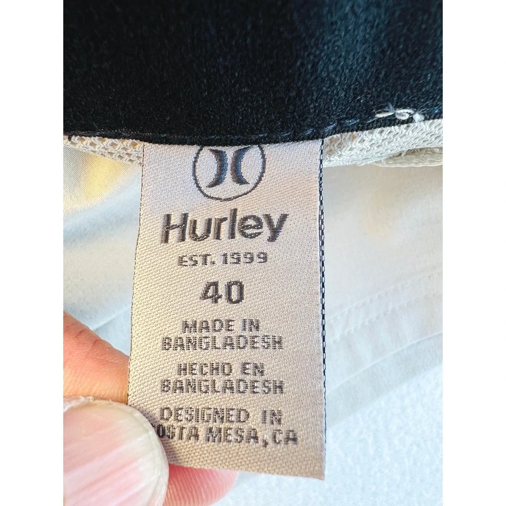 Hurley Trek Hybrid Shorts Mens 40 Light Khaki Tan 20 Inch 4-Way Stretch New